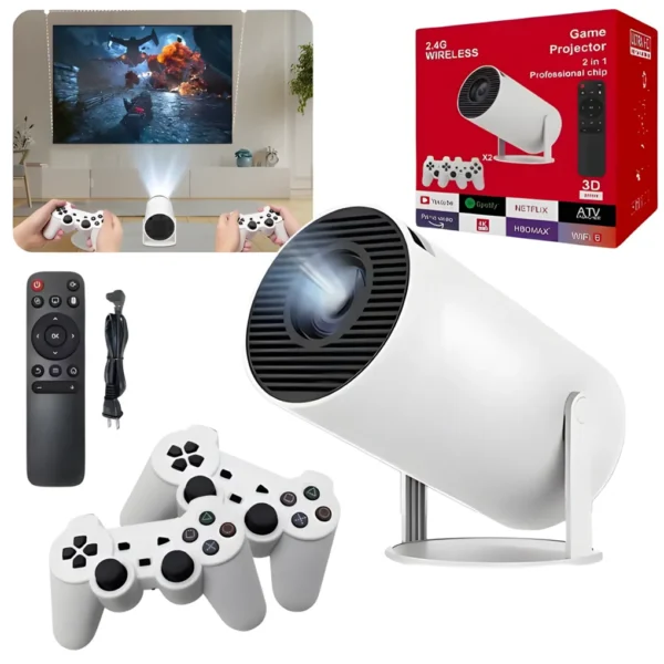 PROYECTOR CONSOLA Proyector Smart con Consola Retro Incorporada