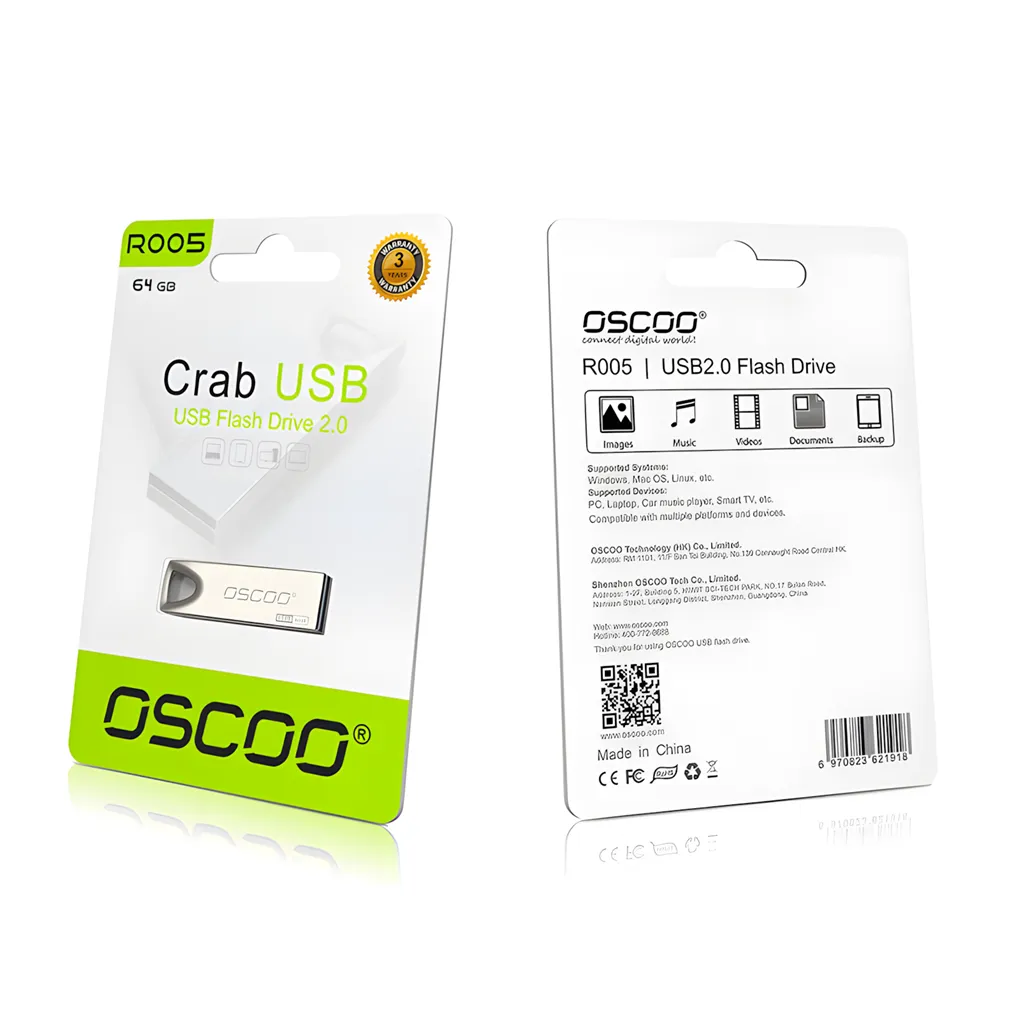 Pendrive Metal Oscoo 64gb Usb 2.0 Plateado Pendrive Metal Oscoo 64gb Usb 2.0 Plateado