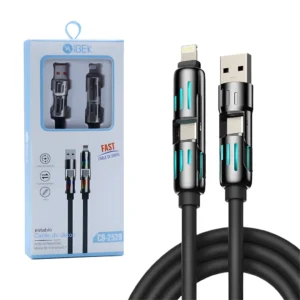 Cable 4 en 1 Puntas Reforzadas IBEK CB-2529