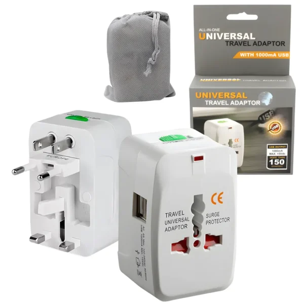 Adaptador Mundial + 2 USB