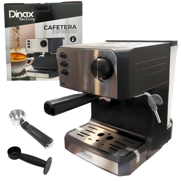 Cafetera Espresso 1200W DINAX CFE1200BL