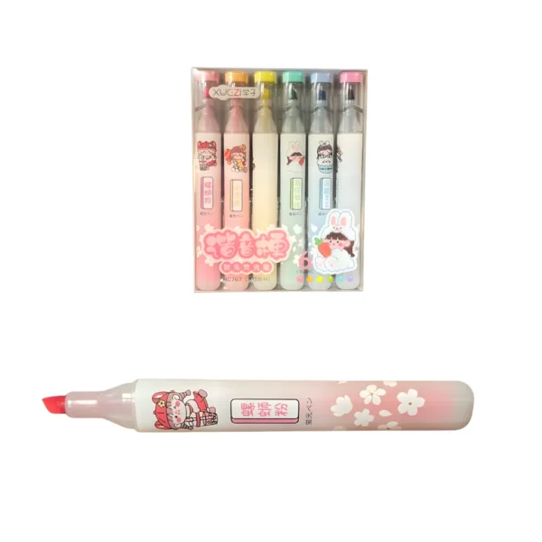 Resaltadores Pastel x6 Colores BC767