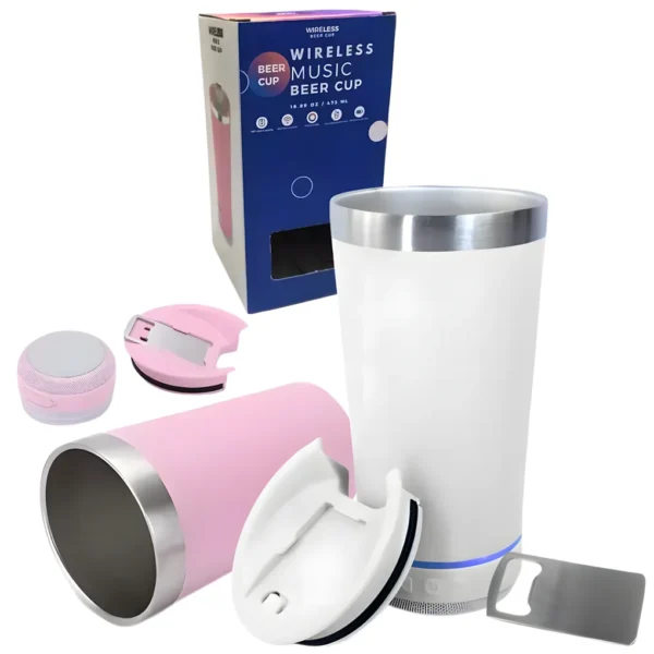 Vaso Termico con Parlante Incorporado BEER CUP