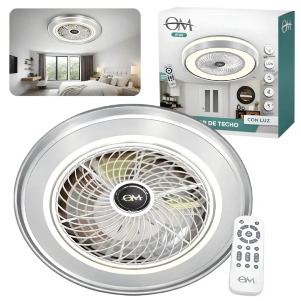 Ventilador de Techo con Luz LED OM F1120