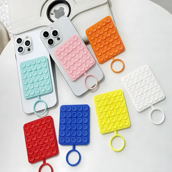 PEGATINA CELULAR DOBLE SOPAPA VENTOSA CON ANILLO