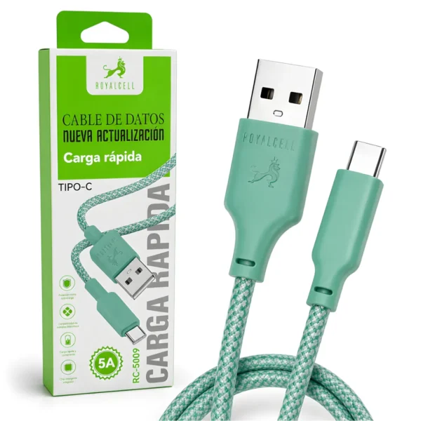CABLE ROYAL USB A TIPO C 5A 5009