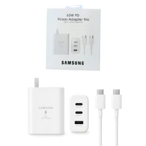 Cargador Samsung 65W 3 Entradas C/Cable