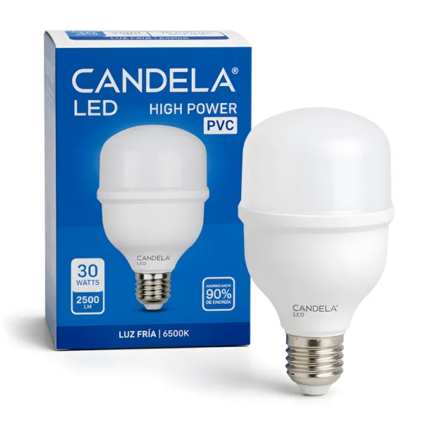 FOCO LED CANDELA LUZ FRIA HIGH POWER 30W 6803