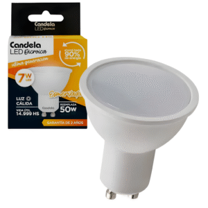 Foco LED Luz Calida Dicroica 7W CANDELA 7589