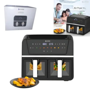 Freidora De Aire Suono Doble Ventana 9 Lts Airfryer 1700W – SUONO