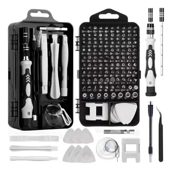Kit Destornilladores Precisión 115 en 1 Punta Magnética MELECH