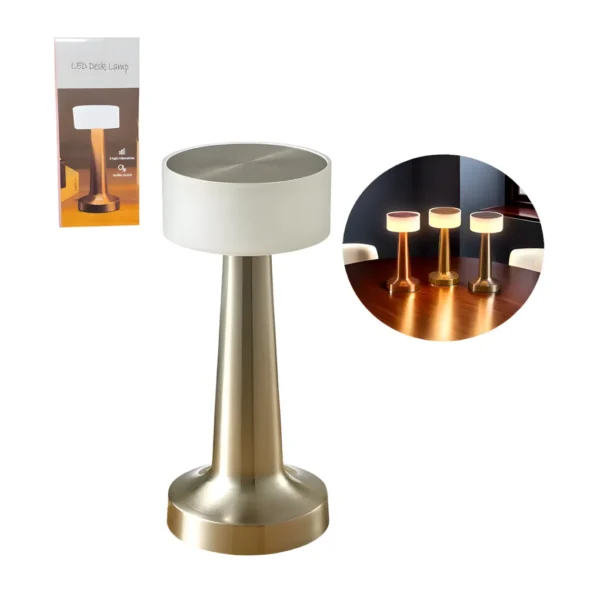 Lampara Velador LED Recargable 3 Tonos ILU0146