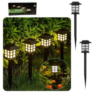 Lamparas Solares Tipo Farol x2Pcs con Estacas YHLD-6015