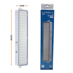 Luz De Emergencia 60 Led Candela 4w Con Batería Recargable