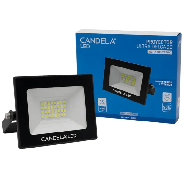 Proyector LED Ultra Delgado 50W 10x12cm CANDELA 6847