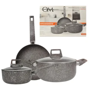 Set de Ollas Antiadherente x5Pcs OM 30136470/67/69