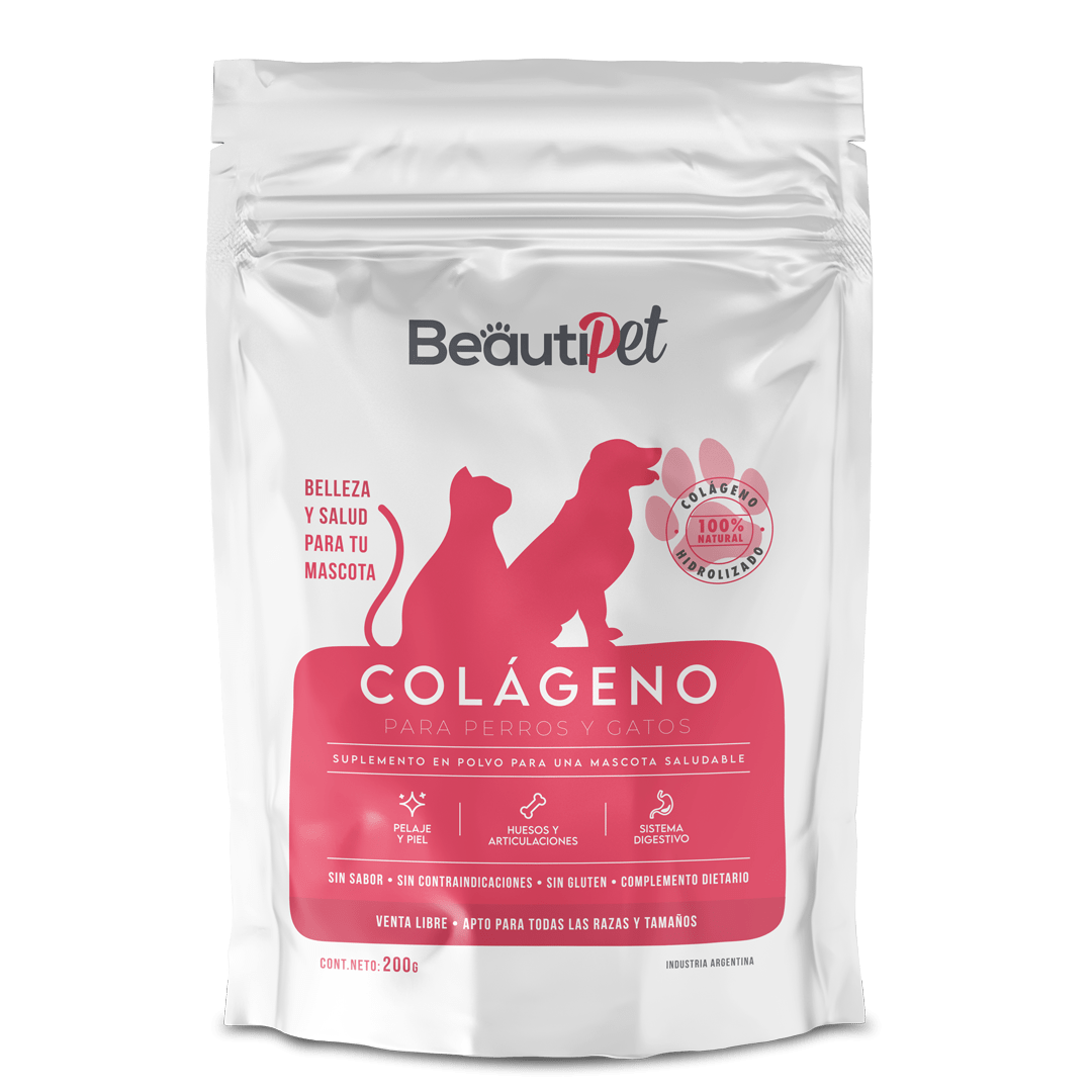 Colágeno 100% puro para perros y gatos Beautipet | Articulaciones, pelaje y bienestar