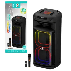 Parlante Bluetooth 2×6.5″ Pulgadas 800W PARTY BOX 6651