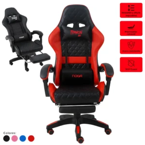 Silla Gamer Con Apoya Pies NOGA TYPHON Varios Modelos