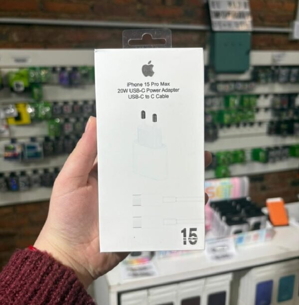 CARGADOR USB-C  CABLE C-C COMPLETO 20W