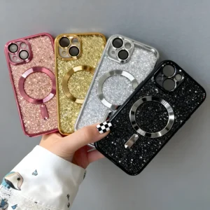 FUNDA MAGSAFE BRILLO PARA IPHONE