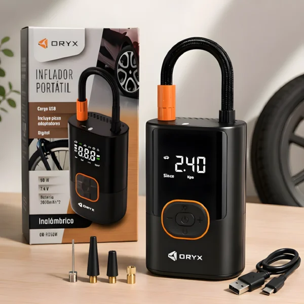 Inflador Portatil Inalambrico ORYX OR-RD50W