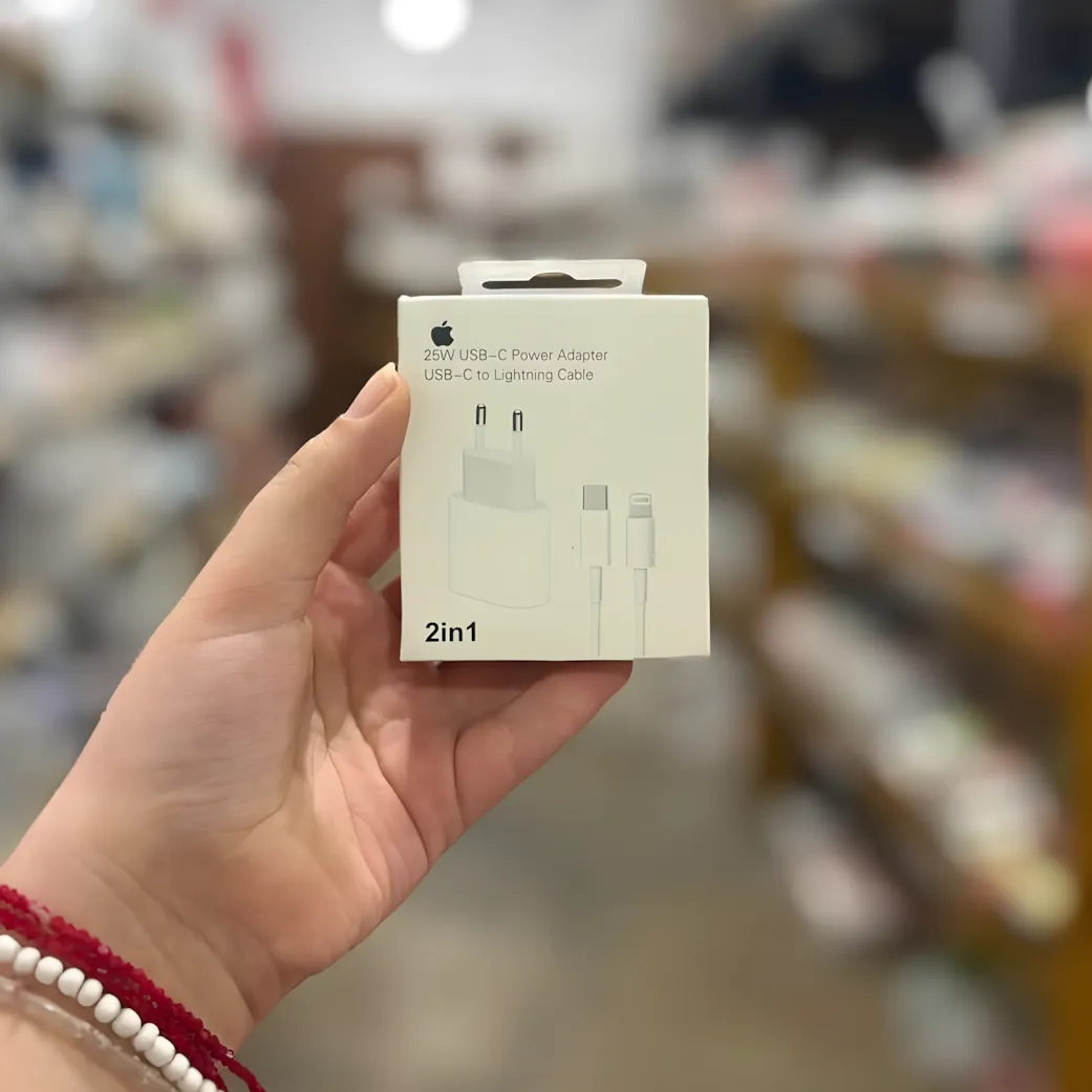 Cargador 20W Apple + Cable Usb C a lightning