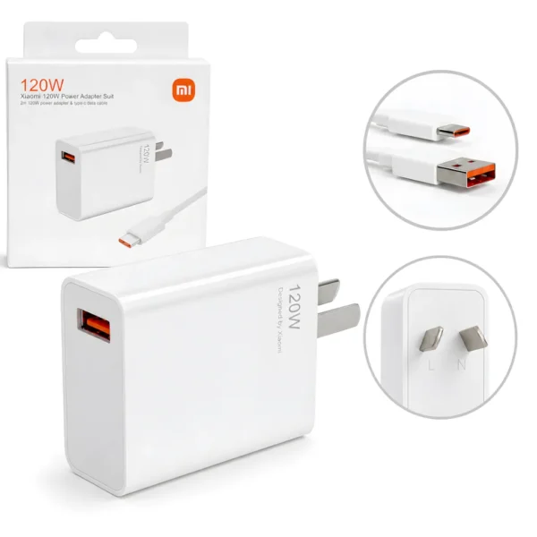 Cargador Xiaomi c/cable 120w