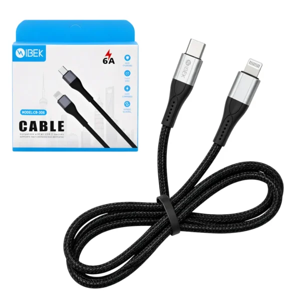 Cable USB-C a Lightning IBEK CB-2608
