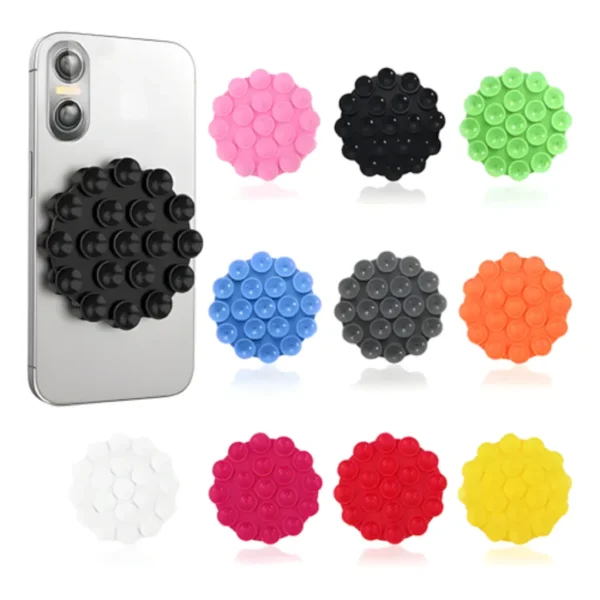 Pegatina Celular Doble Sopapa Ventosa Forma Circulo
